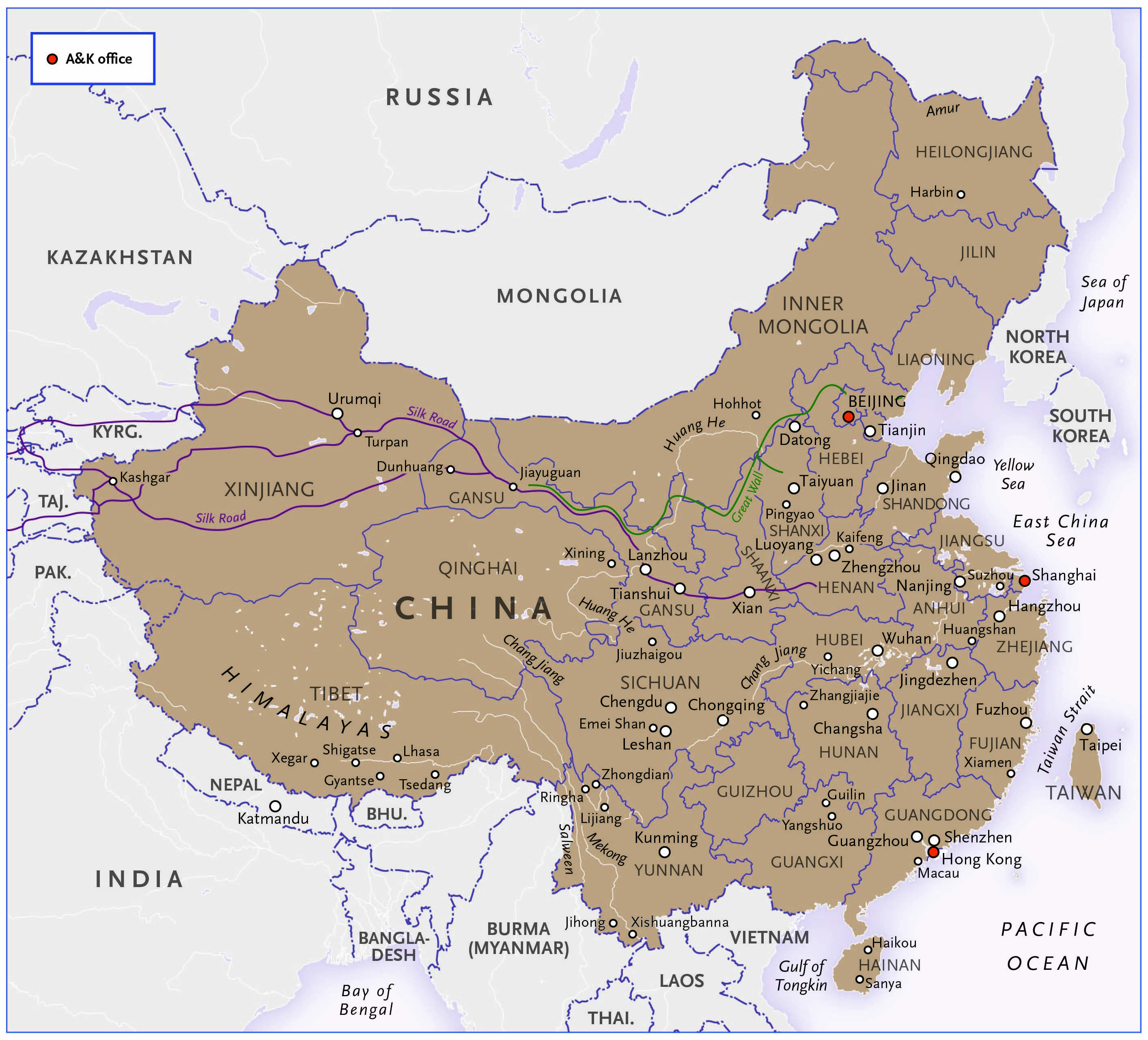 Map of China